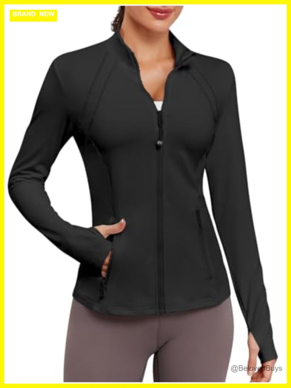 Women Athletic Zip Up Track Jacket Workout Running Slim Fit